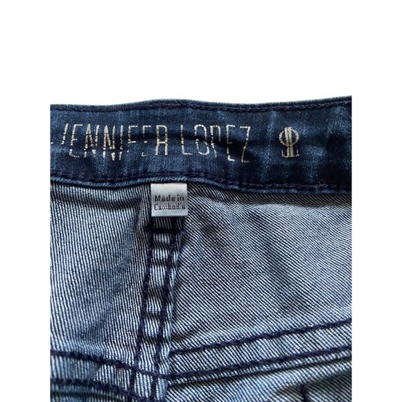 Denim Cherry Embroidered Shorts Blue Size 10 Up-Cycled - Picture 3 of 12